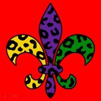 Mardi Gras Royalty Festival Santa Hat thumb 1