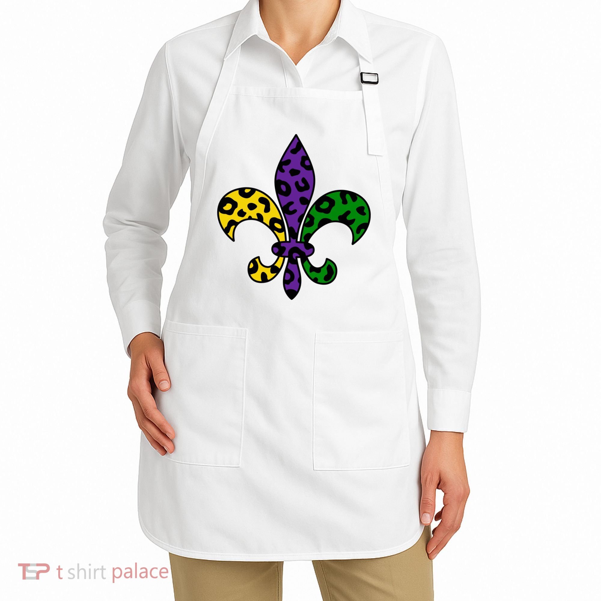 Mardi Gras Royalty Festival Apron