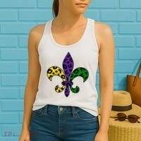 Mardi Gras Royalty Festival Women's Tank Top thumb 2