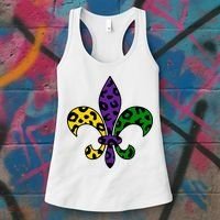 Mardi Gras Royalty Festival Women's Tank Top thumb 3