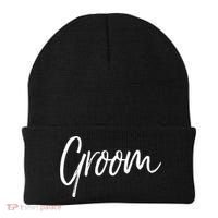 Matching Getting Ready Bride And Groom Wedding Funny Gift Groom Gift Beanie thumb 0