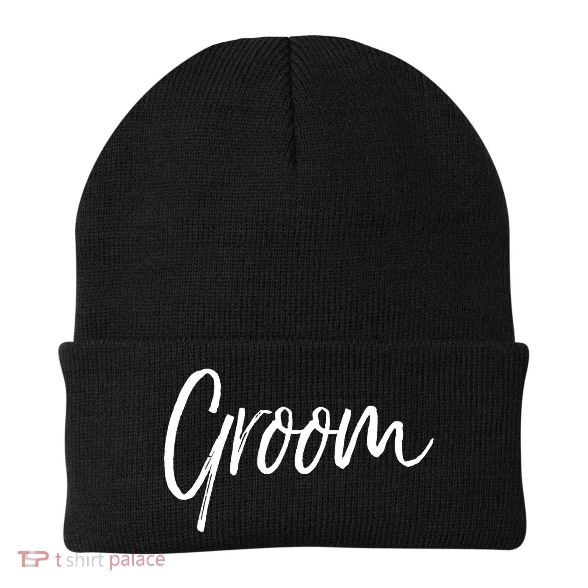Matching Getting Ready Bride And Groom Wedding Funny Gift Groom Gift Beanie