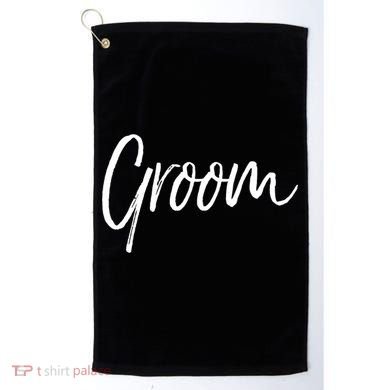Matching Getting Ready Bride And Groom Wedding Funny Gift Groom Gift Golf Towel