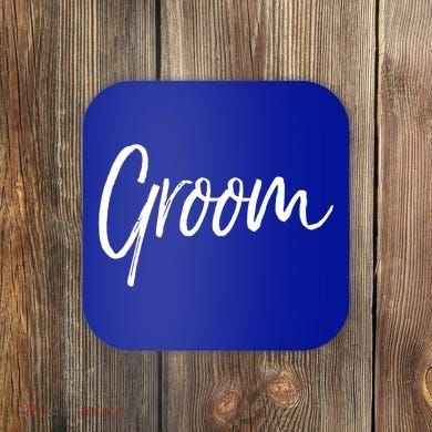 Matching Getting Ready Bride And Groom Wedding Funny Gift Groom Gift Coaster