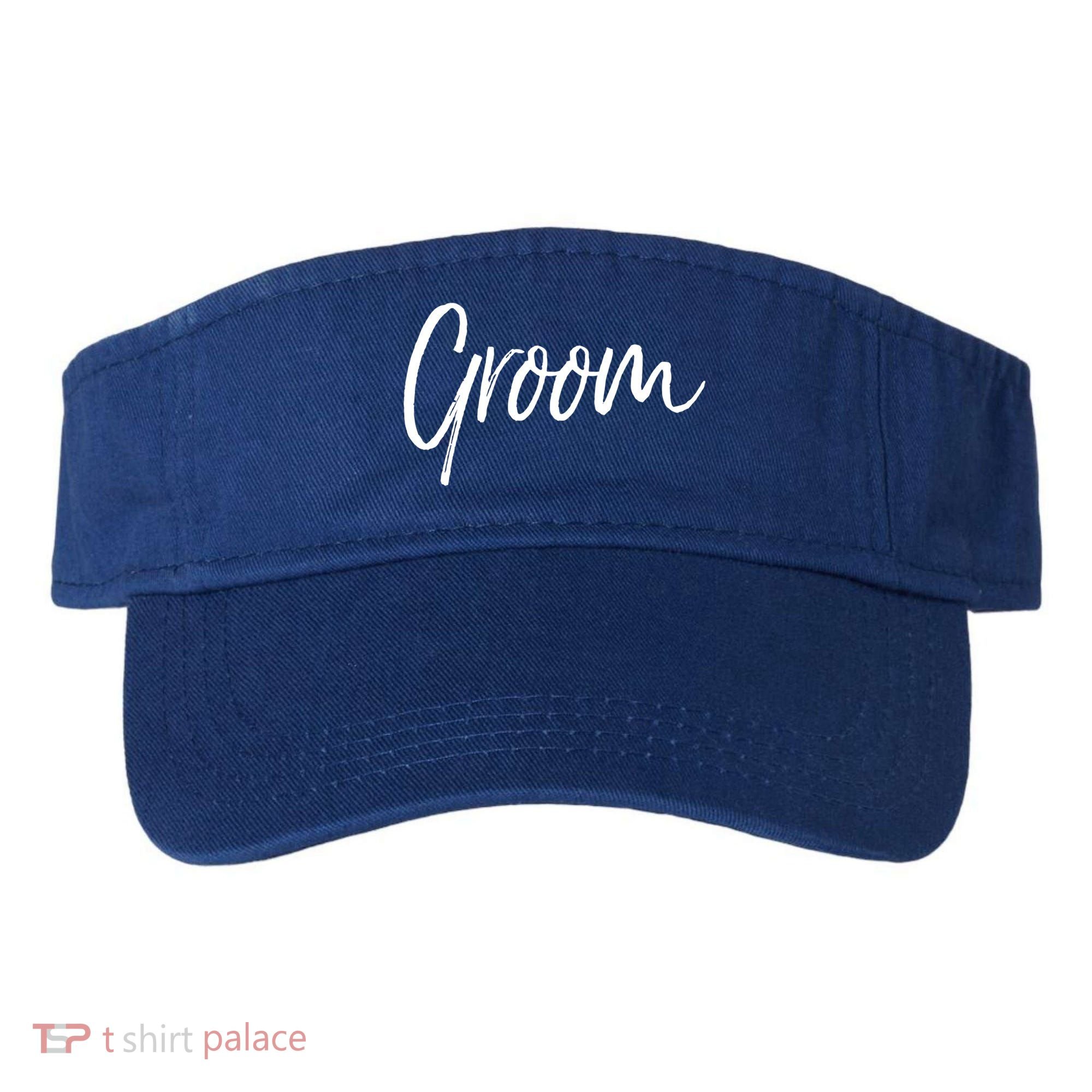 Matching Getting Ready Bride And Groom Wedding Funny Gift Groom Gift Visor