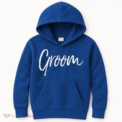 Matching Getting Ready Bride And Groom Wedding Funny Gift Groom Gift Kids Hoodie