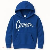 Matching Getting Ready Bride And Groom Wedding Funny Gift Groom Gift Kids Hoodie thumb 0