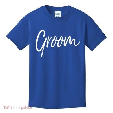Matching Getting Ready Bride And Groom Wedding Funny Gift Groom Gift Kids T-Shirt