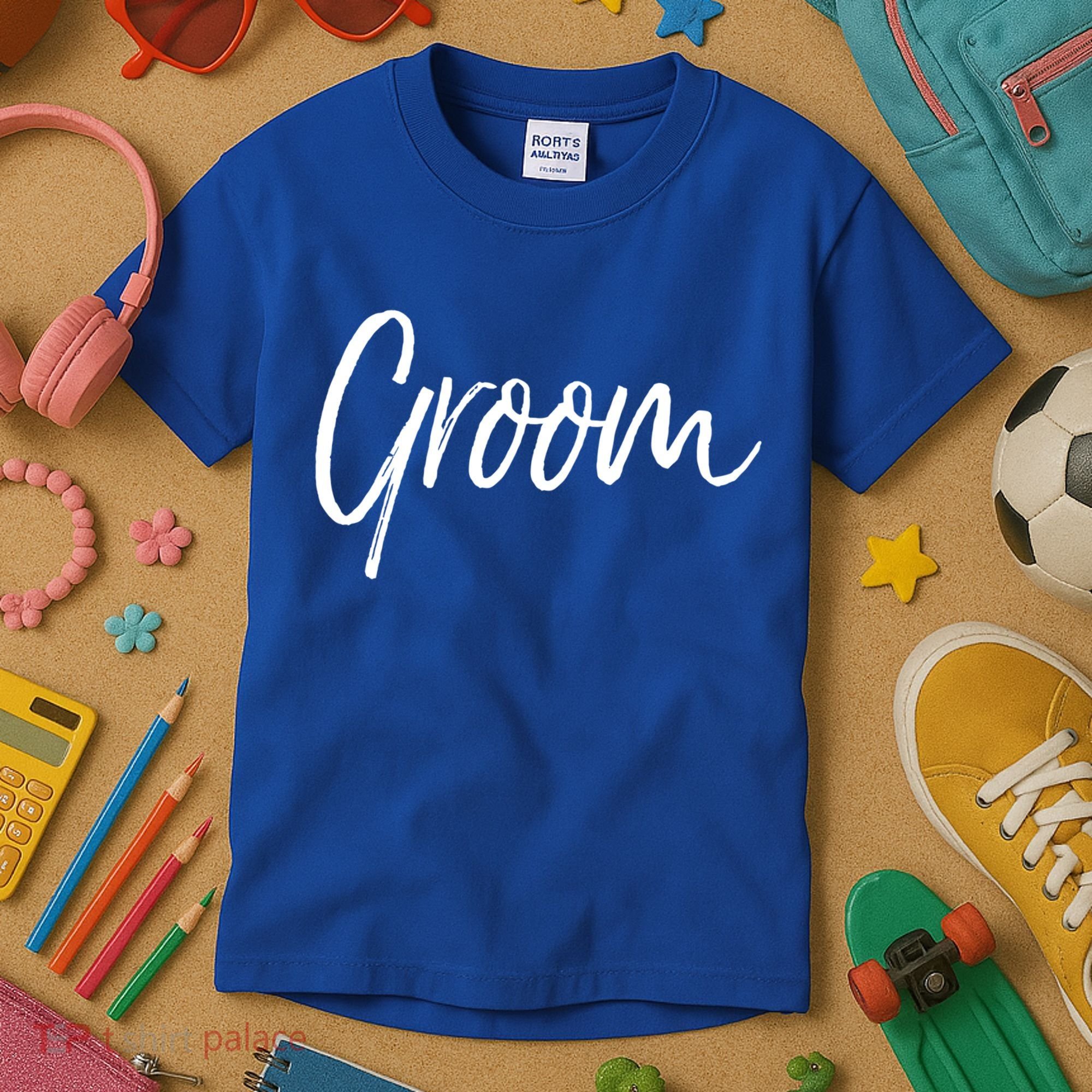 Matching Getting Ready Bride And Groom Wedding Funny Gift Groom Gift Kids T-Shirt
