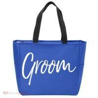 Matching Getting Ready Bride And Groom Wedding Funny Gift Groom Gift Tote Bag thumb 0
