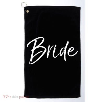Matching Getting Ready Bride And Groom Wedding Funny Gift Bride Gift Golf Towel