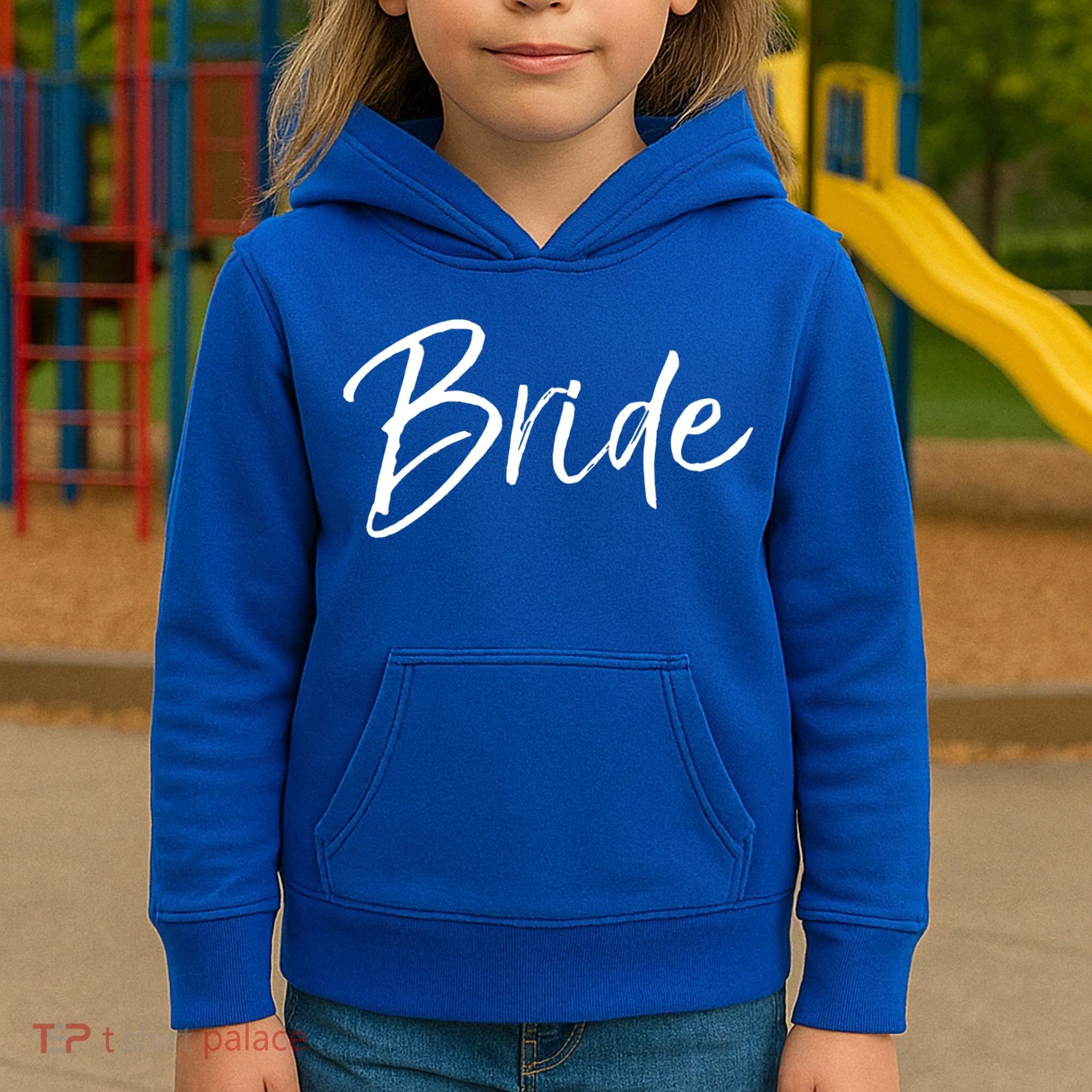 Matching Getting Ready Bride And Groom Wedding Funny Gift Bride Gift Kids Hoodie