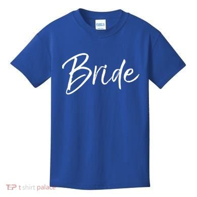 Matching Getting Ready Bride And Groom Wedding Funny Gift Bride Gift Kids T-Shirt