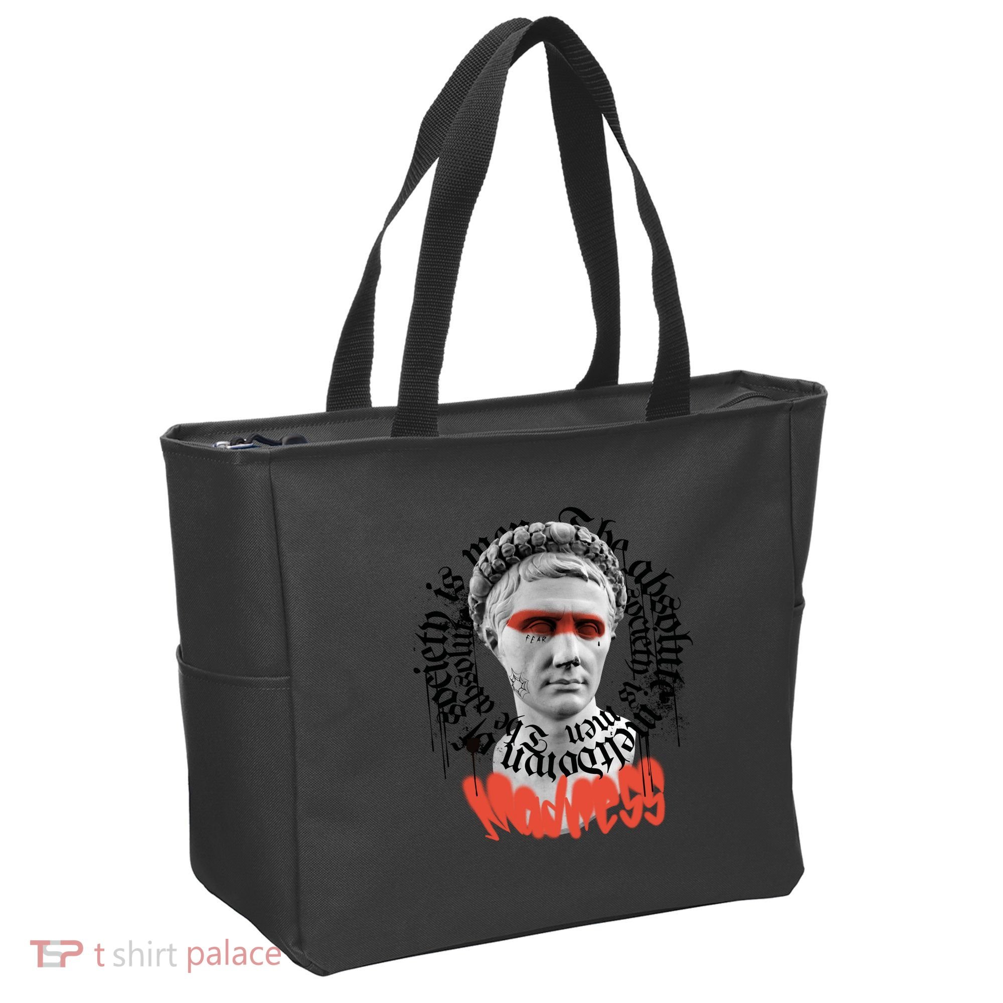 Madness Graffiti Statue Tote Bag
