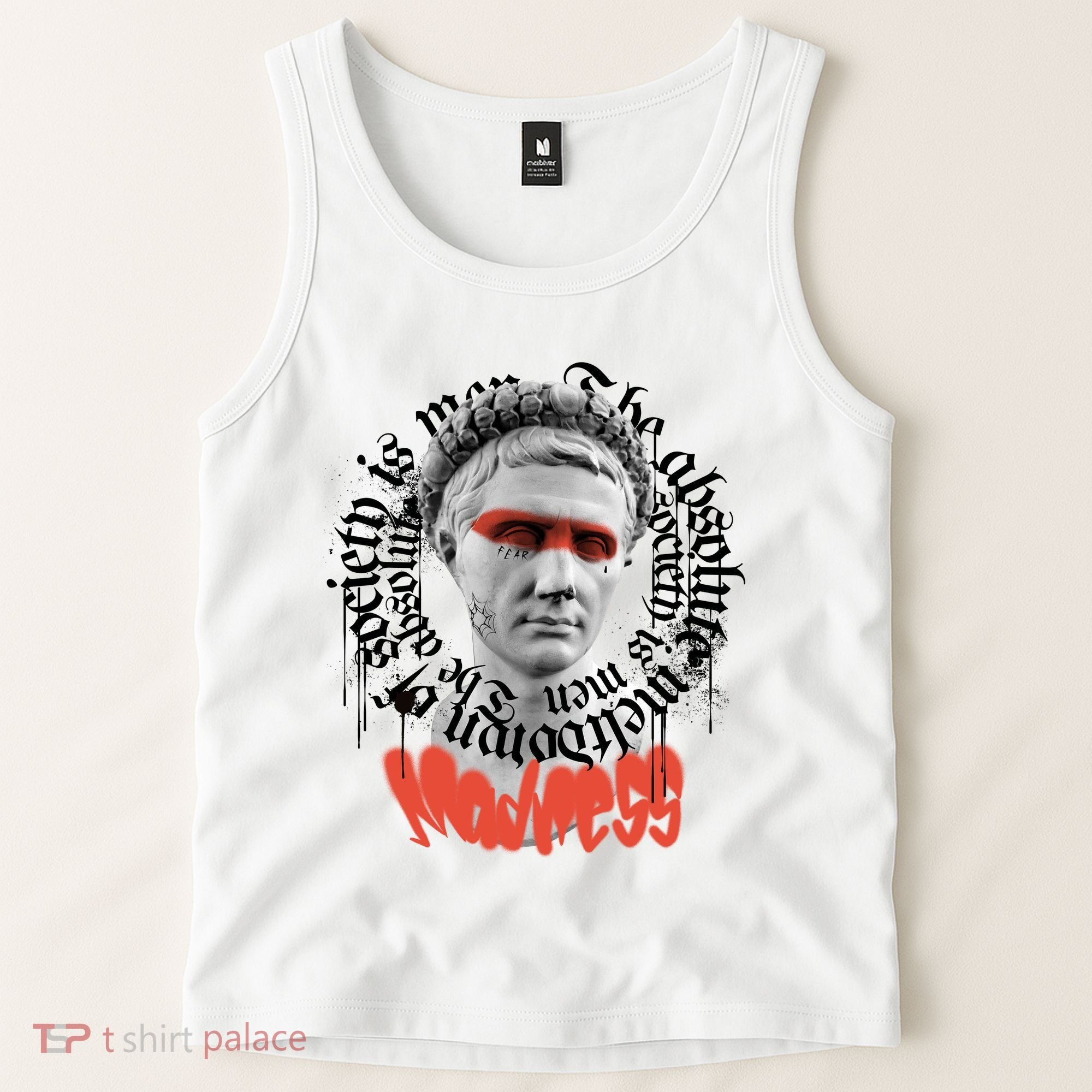 Madness Graffiti Statue Tank Top