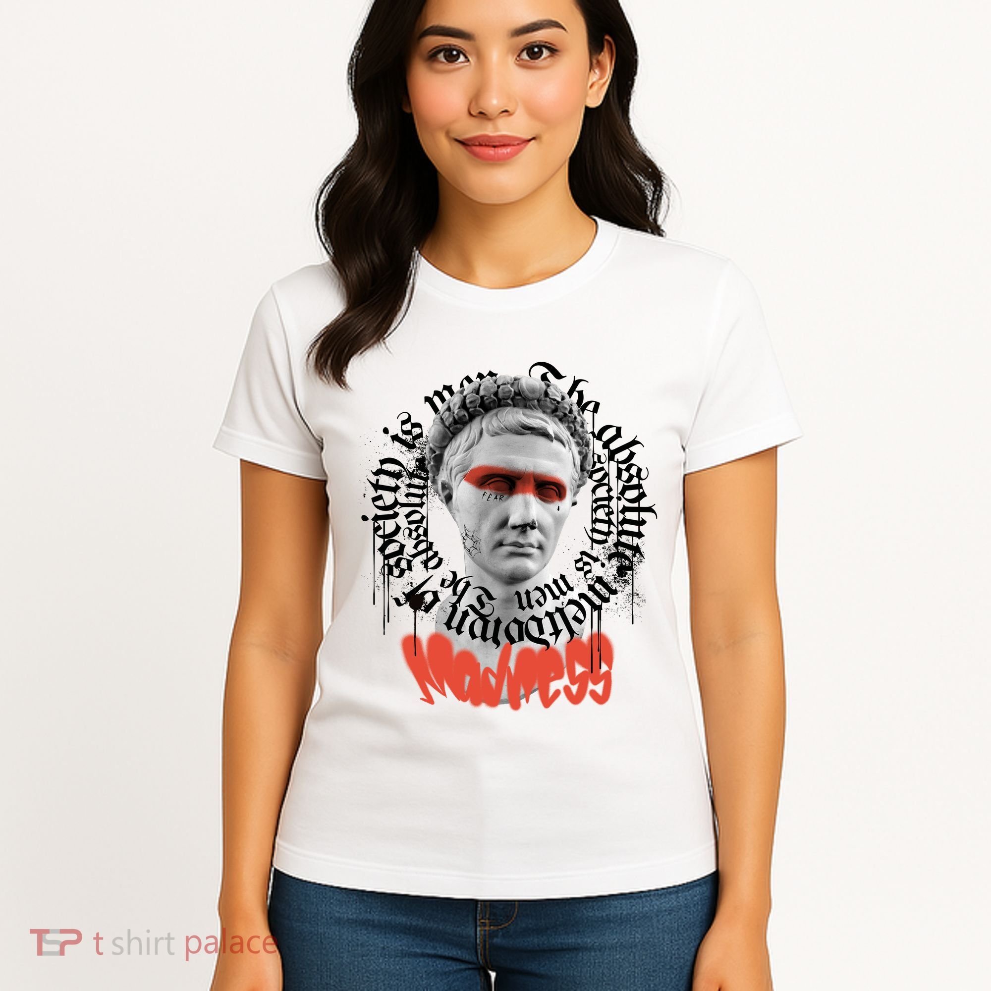 Madness Graffiti Statue Women's T-Shirt