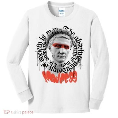 Madness Graffiti Statue Kids Long Sleeve Shirt