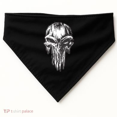 Military Grunge Skull USA-Made Doggie Bandana