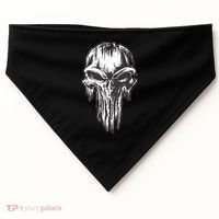 Military Grunge Skull USA-Made Doggie Bandana thumb 0