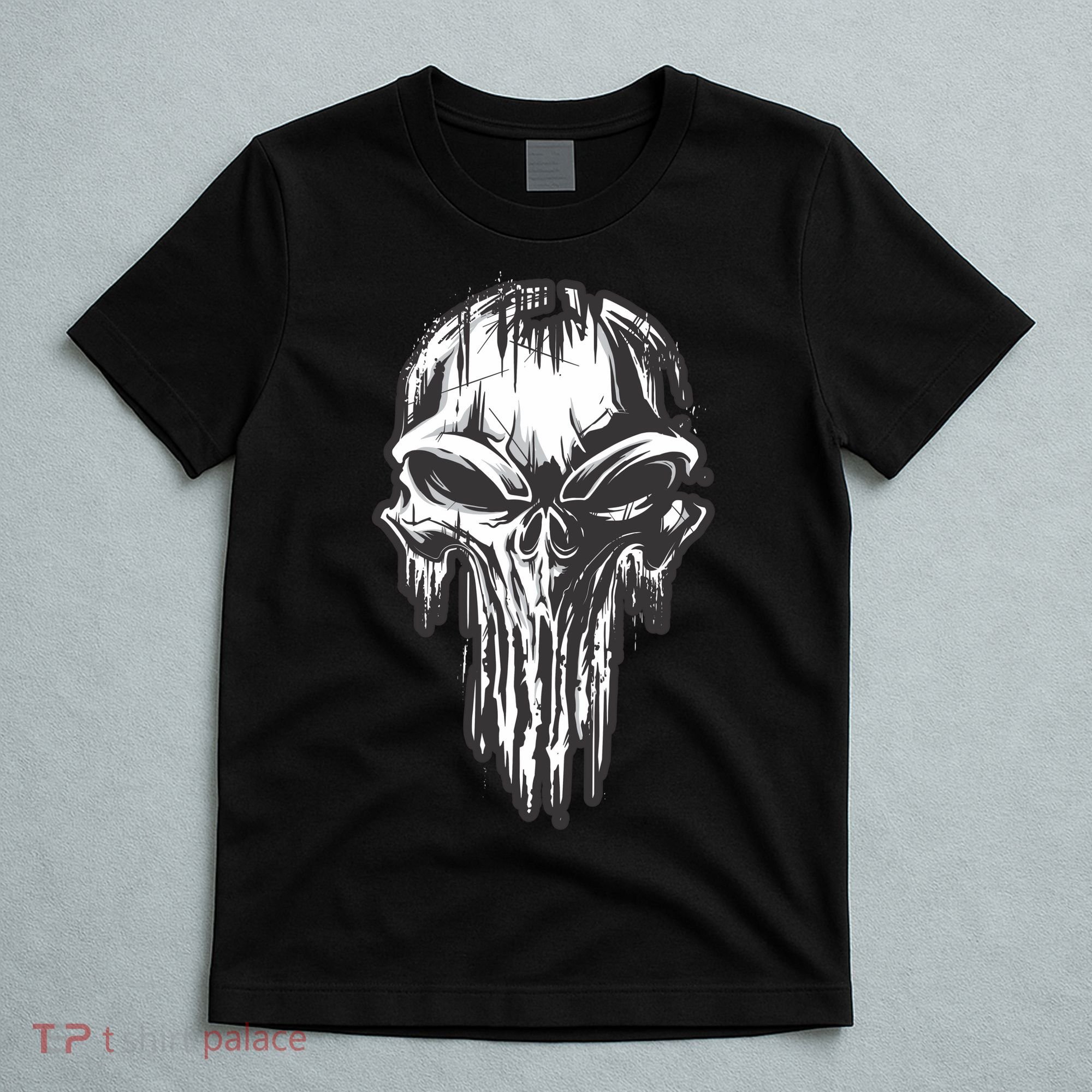 Military Grunge Skull T-Shirt