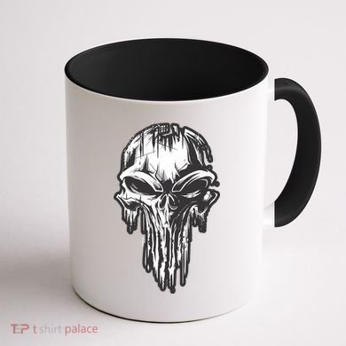 Military Grunge Skull Coffee Mug back