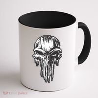 Military Grunge Skull Coffee Mug thumb 1