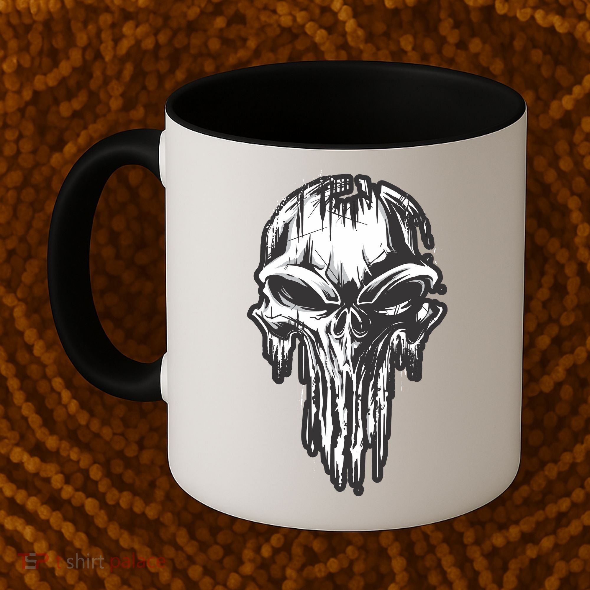Military Grunge Skull Coffee Mug