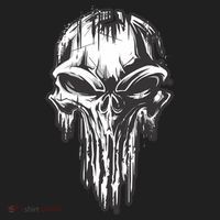 Military Grunge Skull Beanie thumb 2