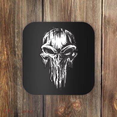 Military Grunge Skull Coaster