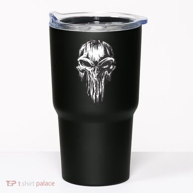 Military Grunge Skull Tumbler