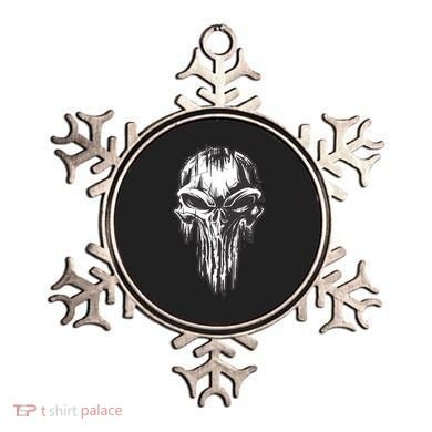 Military Grunge Skull Ornament