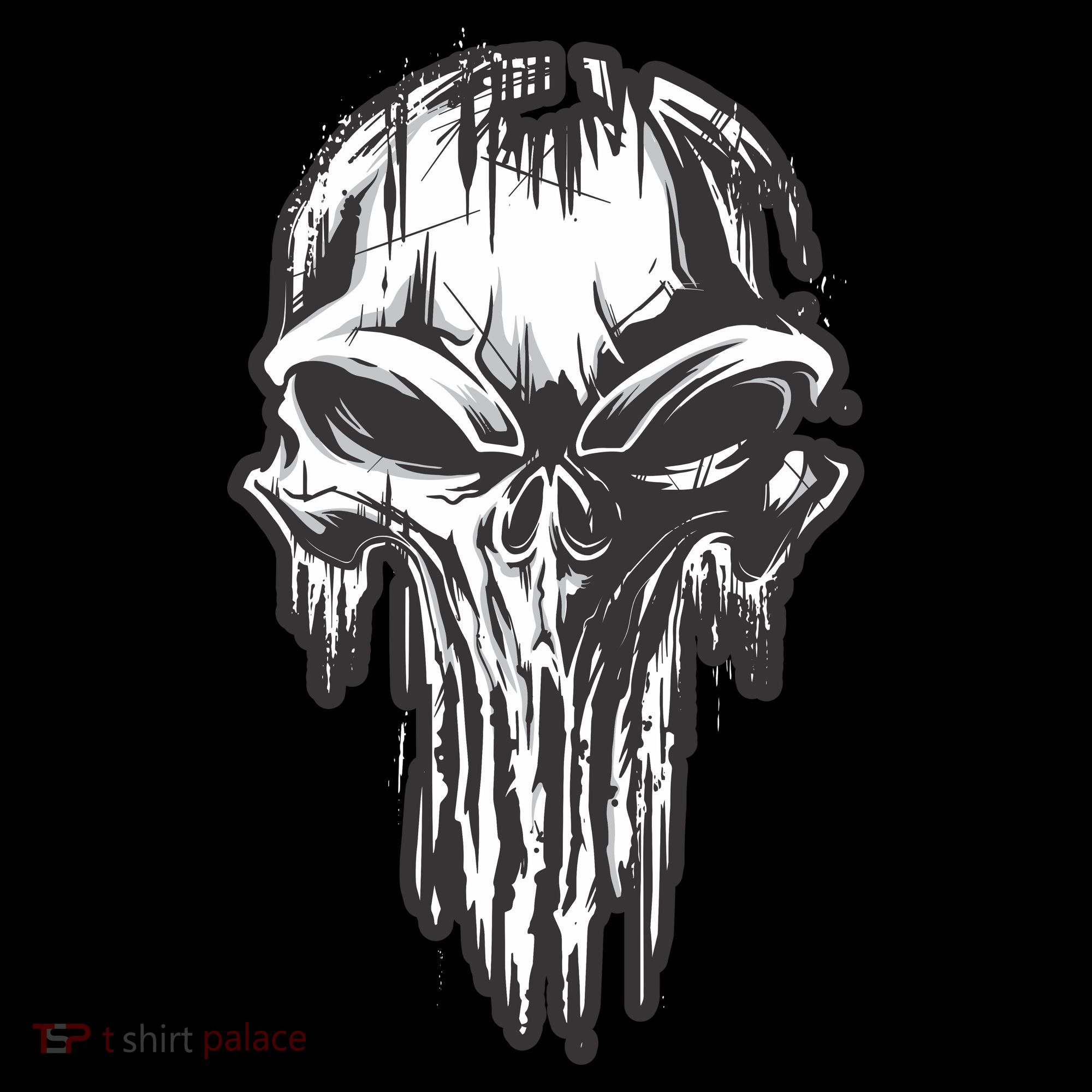 Military Grunge Skull Baby Bodysuit