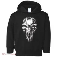 Military Grunge Skull Toddler Hoodie thumb 0