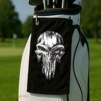 Military Grunge Skull Golf Towel thumb 2