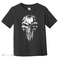Military Grunge Skull Toddler T-Shirt thumb 0