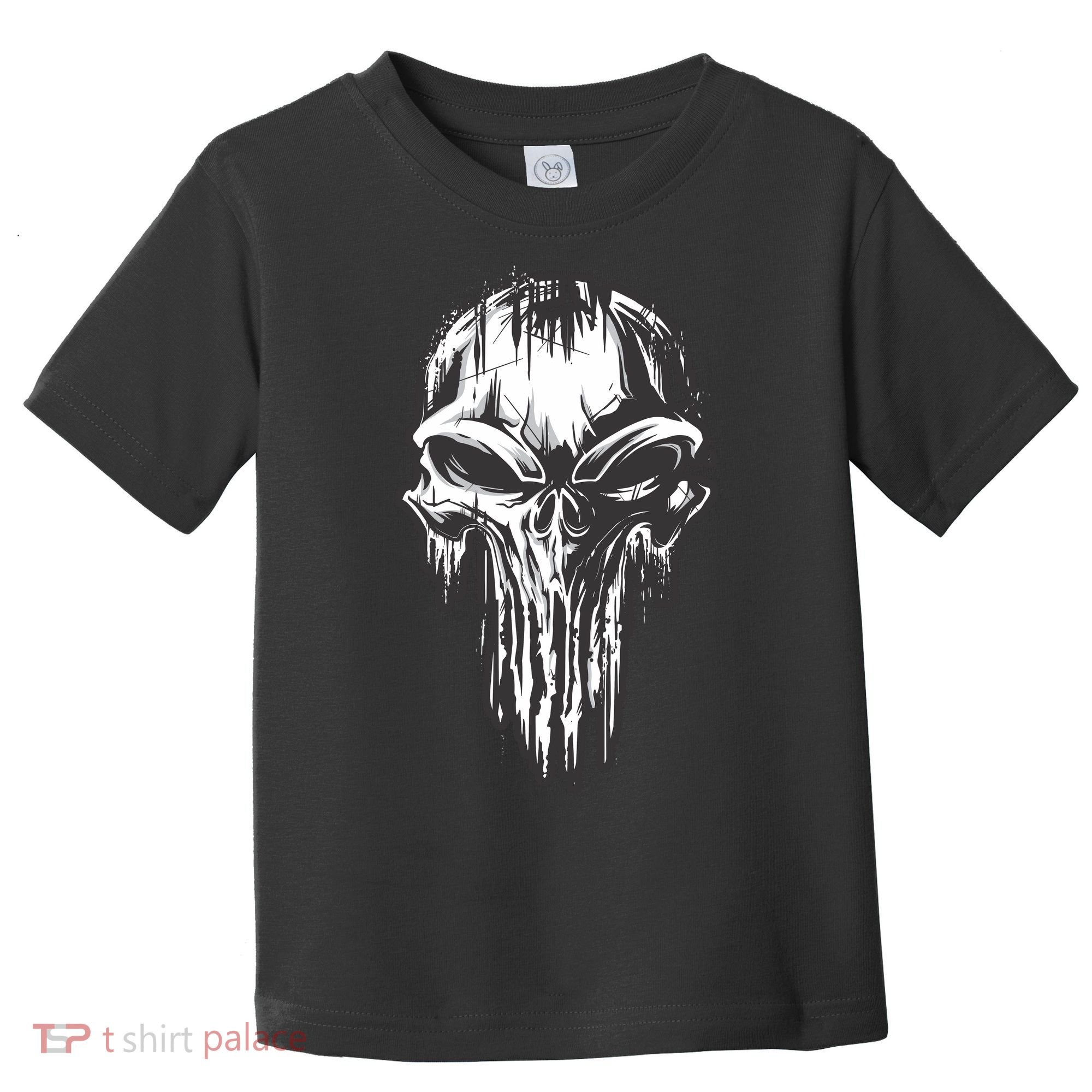 Military Grunge Skull Toddler T-Shirt