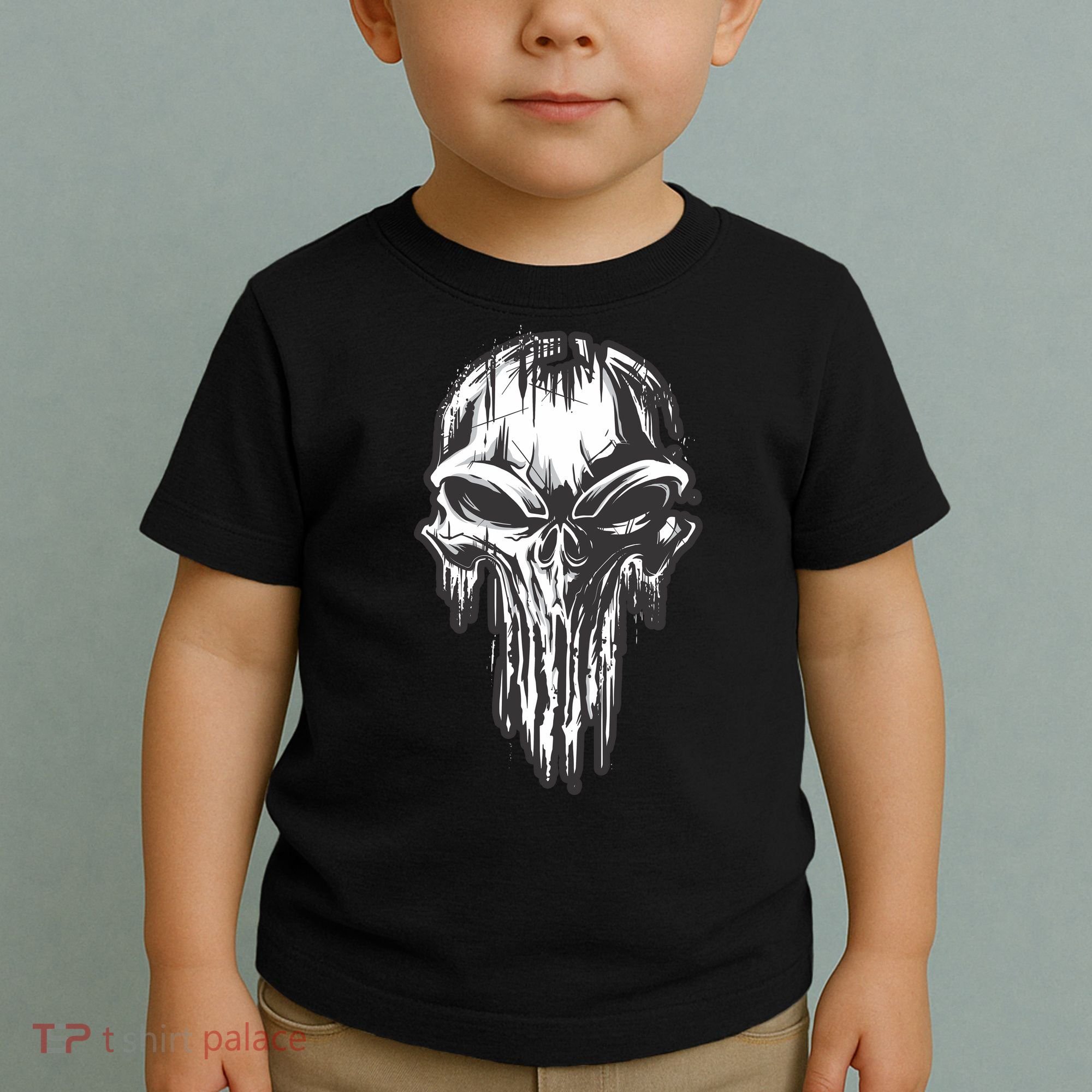 Military Grunge Skull Toddler T-Shirt