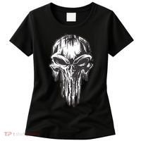 Military Grunge Skull Women's T-Shirt thumb 0