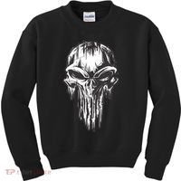 Military Grunge Skull Kids Sweatshirt thumb 0