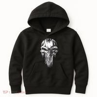 Military Grunge Skull Kids Hoodie thumb 0