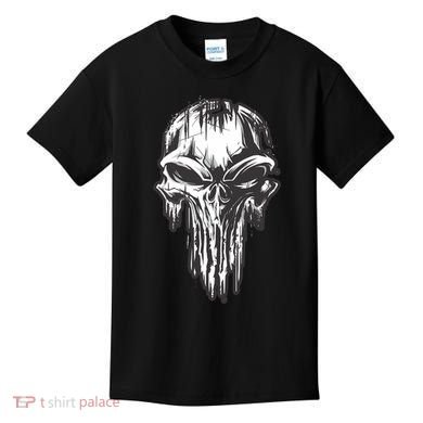 Military Grunge Skull Kids T-Shirt
