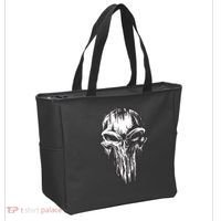 Military Grunge Skull Tote Bag thumb 2
