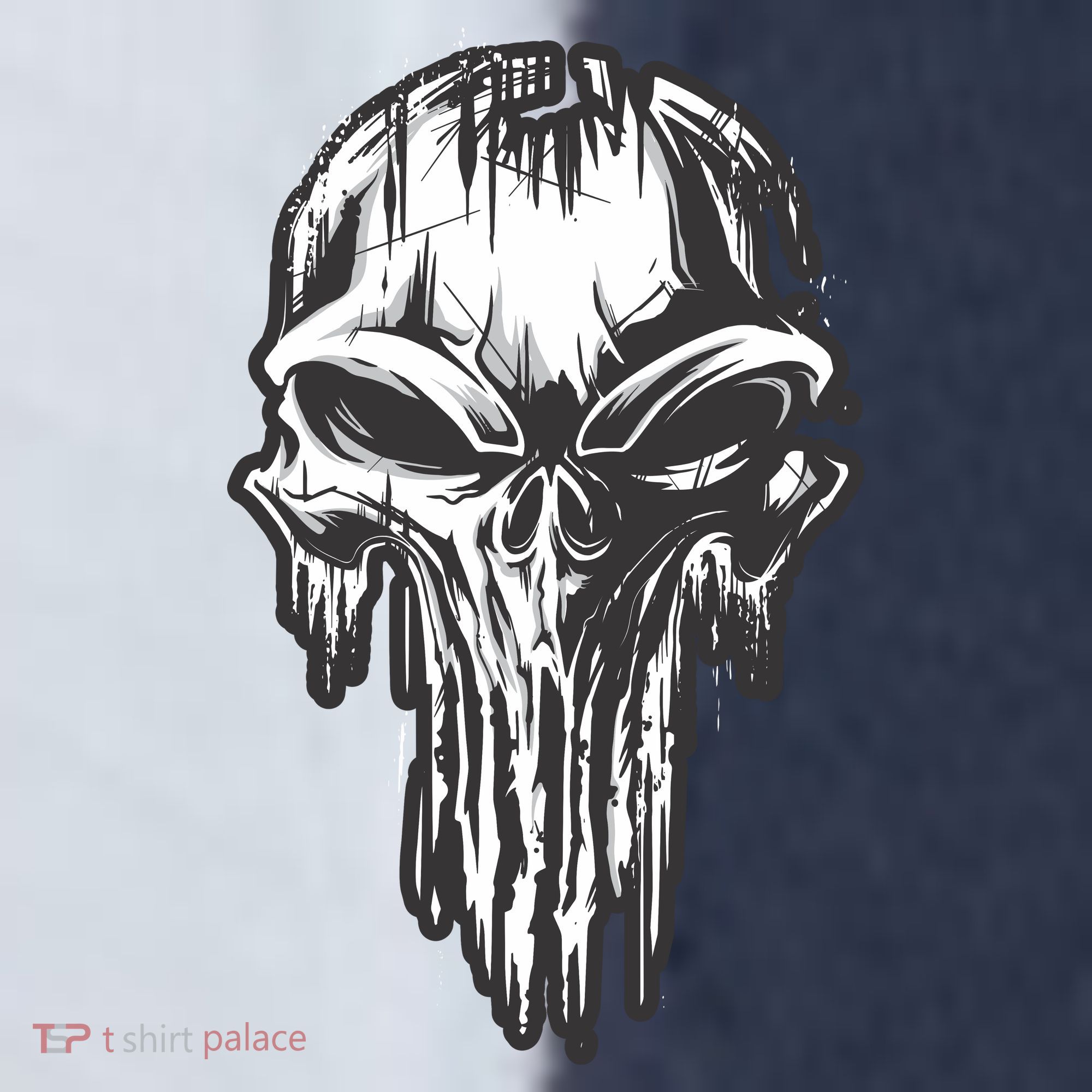 Military Grunge Skull Sport-Tek Competitor United Soccer Jersey