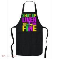 Mardi Gras Shut Up Liver You're Fine Funny Alcohol Apron thumb 0