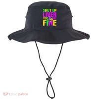 Mardi Gras Shut Up Liver You're Fine Funny Alcohol Bucket Hat thumb 0