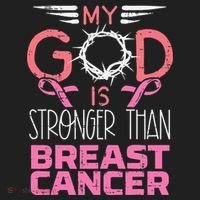 My God Stronger Than Breast Cancer Awareness Christian Tumbler thumb 3