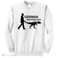 Mens German Shepherd Dad Dinosaur GSD Owners Funny Father's Day Sweatshirt thumb 0