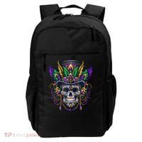 Mardi Gras Skull Top Hat New Orleans Witch Doctor Voodoo Backpack thumb 0