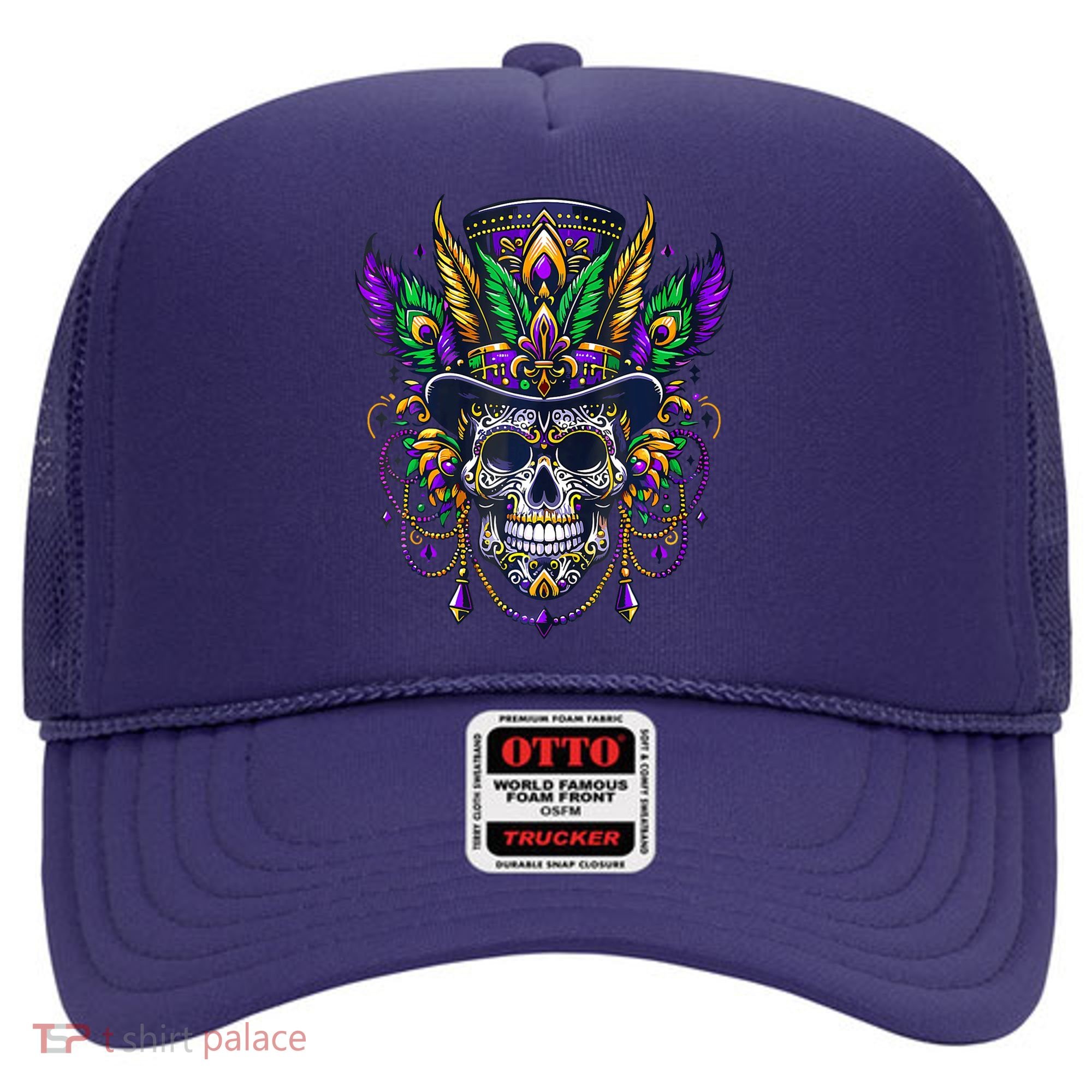 Mardi Gras Skull Top Hat New Orleans Witch Doctor Voodoo Hat