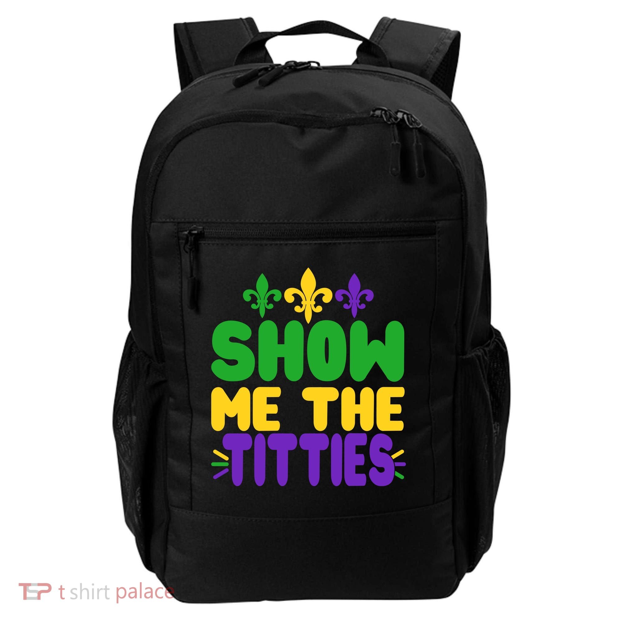 Mardi Gras Show Me The Titties Backpack
